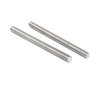 Threaded rod， Linear Motion Threaded Rods 304 Stainless Steel M24 Fully Threaded Rod 2 Pcs 50-100mm(M24x85mm)