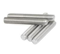 Threaded rod M3 M4 M5 304 Stainless Steel Full Thread Rod Screw Headless Bolt Stud(M4x180mm(2PCS))
