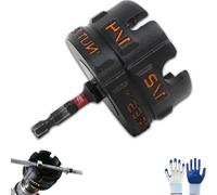 Threaded Rod Nut Runner, Zipper Drill Attachment for Fast and Bolt Removal, Remover Extractor Tool(1pc)
