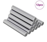 Threaded Rod M8 x 55mm Silver Steel Zinc Coated Heavy Duty 1000pcs Bulk 18.12kg
