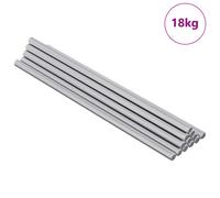 Threaded Rod Silver Steel Building Component Hardware DIY Construction vidaXL