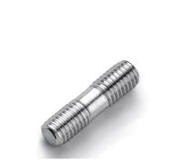 Threaded rods, Double Ended Stud Screws, 304 Stainless Steel End Thread Bolts 1-5 pcs M3-M16 60-95mm(80mm,M161pcs)