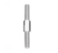 Threaded rods, Double Ended Stud Screws, 304 Stainless Steel Outer Hex End Bolt Left Right Thread M3-M16 Pack of 11(60mm,M42pcs)