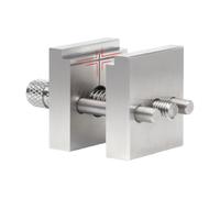 Threaded Screw Detail Vise with Flat Clamping Faces, Stainless Steel Worktable Tool for Delicate Part, Shaping Jobs, Hobby Projects, Manual Assembly Small Parts Vise Stainless Steel Clamp Use