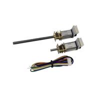 Threaded Shaft Encoder DC Gear Motor 3V 6V 12V 10~1500rpm speed DIY Model JGA12-N20B D3 M4 55/100mm Small Electric Machine(100rpm,M3 34mm)