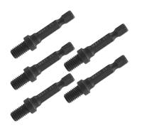 Threaded Socket Hex Shank Screw Bit Adapter Double Ended M8 X 1.25 | Black Colour, Compatible with Electric and Hand Tools, Secure Grip Reduces Slippage, for Professional and Home Use
