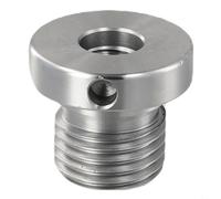 Threaded Spindle Adapter for Wood Lathe Chuck 18mm 25mm 33mm Steel Fitting Connector Compatible with Woodturning Machines and Carpentry Workshop Tools(33mm to 18mm)