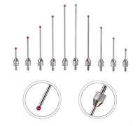 Threaded Steel Tip Probe for Dial Test Indicator Extension Rod M1 4 Suitable for Micrometer and Height Gauge Measurement (M2.5*D1*L10)