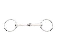 threaded stirrups with stainless steel free ring and solid articulated mouth for horses Weatherbeeta Korsteel