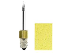 Threaded Tip Replacement - Heat Head, Portable Iron Tip | 3 Pack Welding Tips Set For E10 Connection, Quick Change Parts For Mobile Soldering Iron, Kit