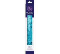 Threaders Sequin Fabric, Teal/Gold, One Sheet, TH-1386