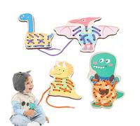 Threading Board for Kids - Sewing Cards, Shoe Lacing Practice Toy | Learn to Sew Activity Set, montesori Quiet Time Toy, Preschool Fine Motor Skill Game, Travel Activity Toys for boy and Girls