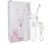 Threading Hair Removal,Electric Facial Hair Remover Body Beauty Epilator Facial Threading Hair Removal Machine Cotton String Pull Faces with LED Light Depilation for Chin Cheek