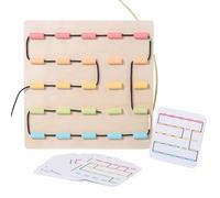 Threading Toy - 275g Stringing Board, Hand Eye Coordination Trainer, Cognitive Practice Playset, Interactive For Skill Builder | Creative Learning Tool toddls Early Childhood For journeys Use