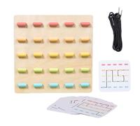 Threading Toy - Wooden, Lacing Toy, Learning Activity | Educational Game, Thread Board For Kids Skill Development, For, Kids, Preschool, Travel, Home Fun