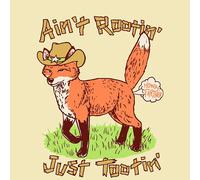 Threadless - Ain't Rootin' Just Tootin' Unisex T-Shirt - White Vintage Wash - XL