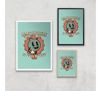 Threadless - Hang In There Giclee Art Print - A4 - Wooden Frame