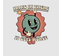 Threadless - Hang In There - It Gets Worse Unisex T-Shirt - Grey - L