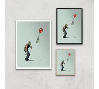 Threadless - Happiness Is Fleeting Giclee Art Print - A4 - Black Frame