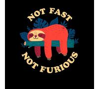 Threadless - Not Fast Not Furious Unisex T-Shirt - Black - S