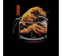 Threadless - The Great Wave Of Coffee Unisex T-Shirt - Black - 3XL