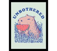 Threadless (Unbothered Capybara) Collector Print, Collector Print 35 X 45cm, Official Licensed Wall Art
