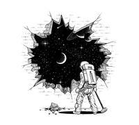 Threadless x IWOOT Breakthrough (to The Other Side) Men's T-Shirt - White - 3XL