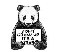 Threadless x IWOOT Don't Grow Up Its A Trap Men's T-Shirt - White - XXL