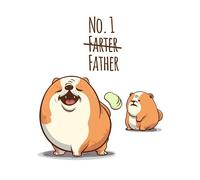 Threadless x IWOOT No. 1 Father Men's T-Shirt - White - 3XL