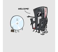Threadless x IWOOT The New Guy Hoodie - Grey - S