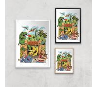 Threadless x IWOOT Wrong Park Giclee Art Print - A4 - White Frame