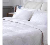 Threads For Bed 4.5 tog Down & Feather Duvet, Super King Duvet, Ideal Comfort For Spring & Summer Months, 100% Cotton Down Proof Fabric, Premium Box-Stitch Design, Breathable & Machine Washable