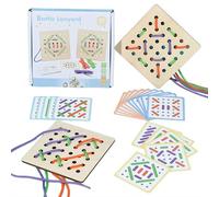 Threads Lacing Board,Dementia Activities For Seniors,Memory Games for Autism Adult,Enhances Fine Motor Skills,Focus,and Hand-Eye Coordination,Anxiety Relief Items-Gift