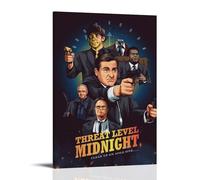 Threat Level Midnight Poster Canvas Oil Painting Canvas Art Poster Home Hanging Painting Bar Art Interior Wall Decoration PosterFrame-style16x24inch(40x60cm)