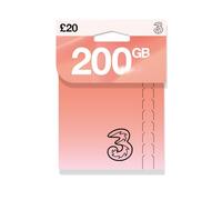 Three £20 200GB PAYG Sim