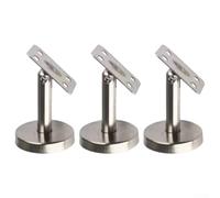 Three 304 stainless steel adjustable movable handrail brackets suitable for handrail fixation and stair safety (60mm-B)