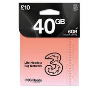 Three 120GB New Pay As You Go SIM Card