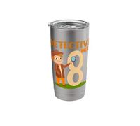 Three 8 Years Birthday Boy Detective with 8 Years Old Stainless Steel Insulated Tumbler