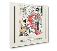 Three Actors By Utagawa Toyokuni Exhibition Museum Asian Japanese Canvas Wall Art Print Ready to Hang, Framed Picture for Living Room Bedroom Home Office Décor, 14x14 Inch (35x35 cm)