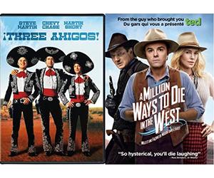 Three Amigos & A Million Ways to Die in the West (Western Comedy DVD 2-Pack)