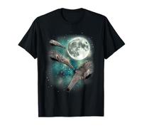 Three Anteater Moon | 3 Anteater Funny Weird Cursed Meme T-Shirt