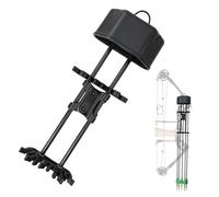 THREE ARCHERS 5 Spot Arrow Quiver for Compound Bow Quick Detach Mounted Bracket Potable Arrow Quiver for Archery Hunting & Shooting-Black