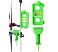 THREE ARCHERS Archery Bow Tuning and Mounting String Level Combo Kit for Compound Bows (Green)