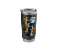 Three Beagle Howling at The Moon 3 Beagle Moon Stainless Steel Insulated Tumbler