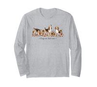 Three Beagles Crisp Air Don't Care Autumn Dogs Long Sleeve T-Shirt