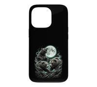 Three Bears Moon Howling Wildlife Forest Case for iPhone 13 Pro