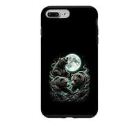 Three Bears Moon Howling Wildlife Forest Case for iPhone 7 Plus/8 Plus