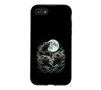 Three Bears Moon Howling Wildlife Forest Case for iPhone SE (2020) / 7/8