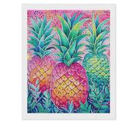 Three Big Pineapples Diamond Art Kits for Adults 16"x20" DIY Diamond Painting Kit for Beginners Gem Art Painting with Round Full Drill Diamonds DIY Paint Paintings for Home Wall Decor Gift
