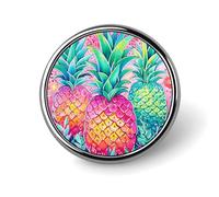 Three Big Pineapples Round Badge Cute Brooch Hats Jackets Decor Personalized Lapel Pin Clothing Jewelry Accessories for Wedding Party Gift